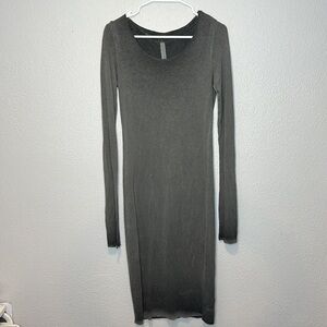 Raquel Allegra Long Sleeve Midi Dress Size M